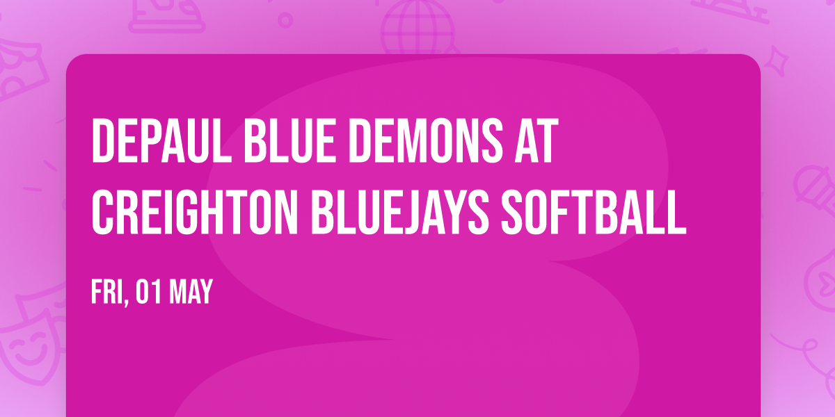 DePaul Blue Demons at Creighton Bluejays Softball