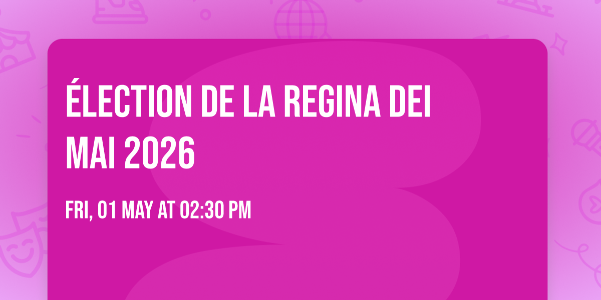 \u00c9lection de la Regina Dei Mai 2026