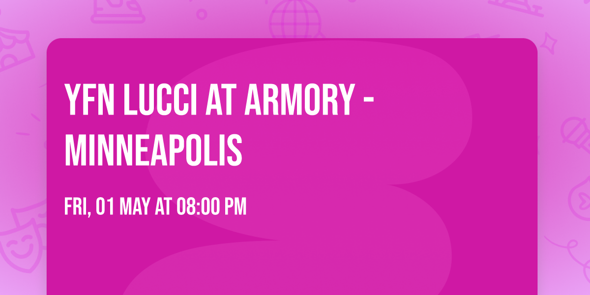 YFN Lucci at Armory - Minneapolis