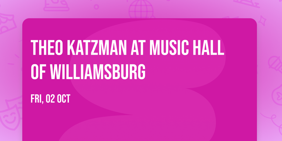 Theo Katzman at Music Hall of Williamsburg
