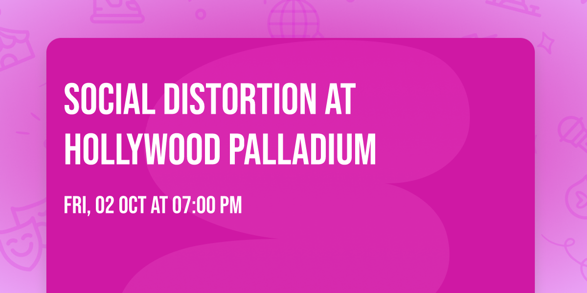 Social Distortion at Hollywood Palladium
