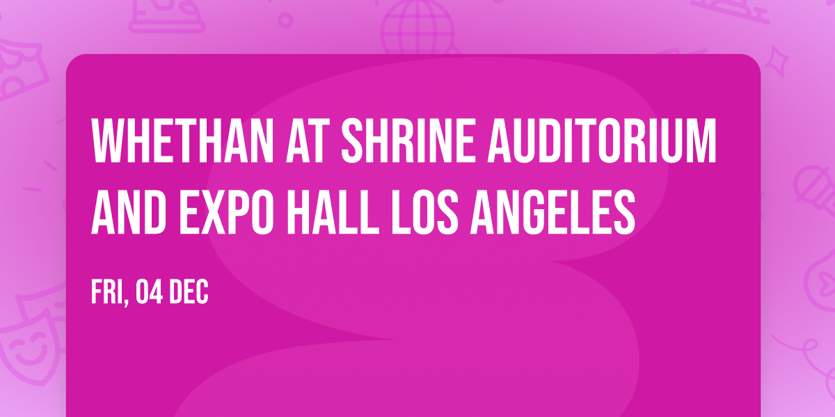 Whethan at Shrine Auditorium and Expo Hall Los Angeles