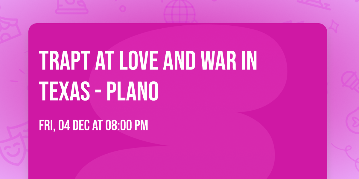 Trapt at Love and War in Texas - Plano