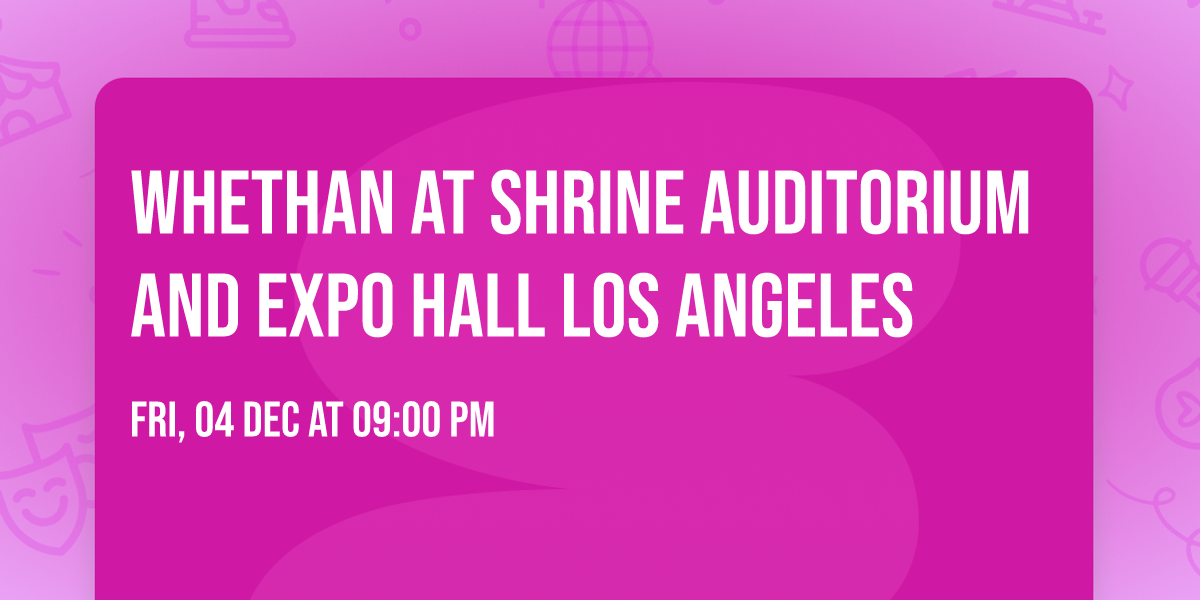 Whethan at Shrine Auditorium and Expo Hall Los Angeles