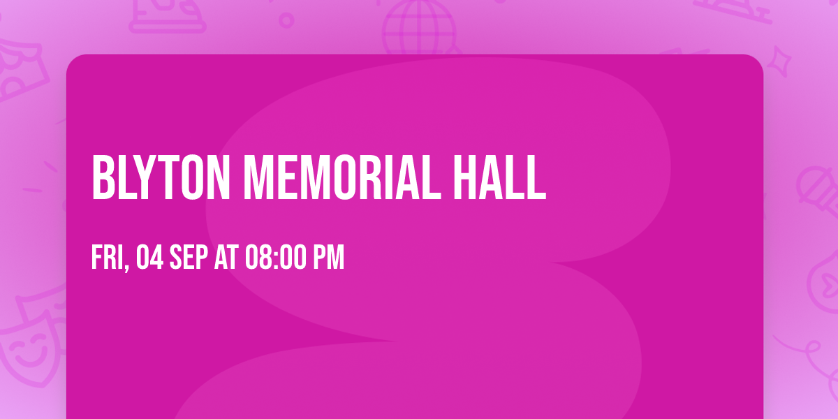 Blyton Memorial Hall 