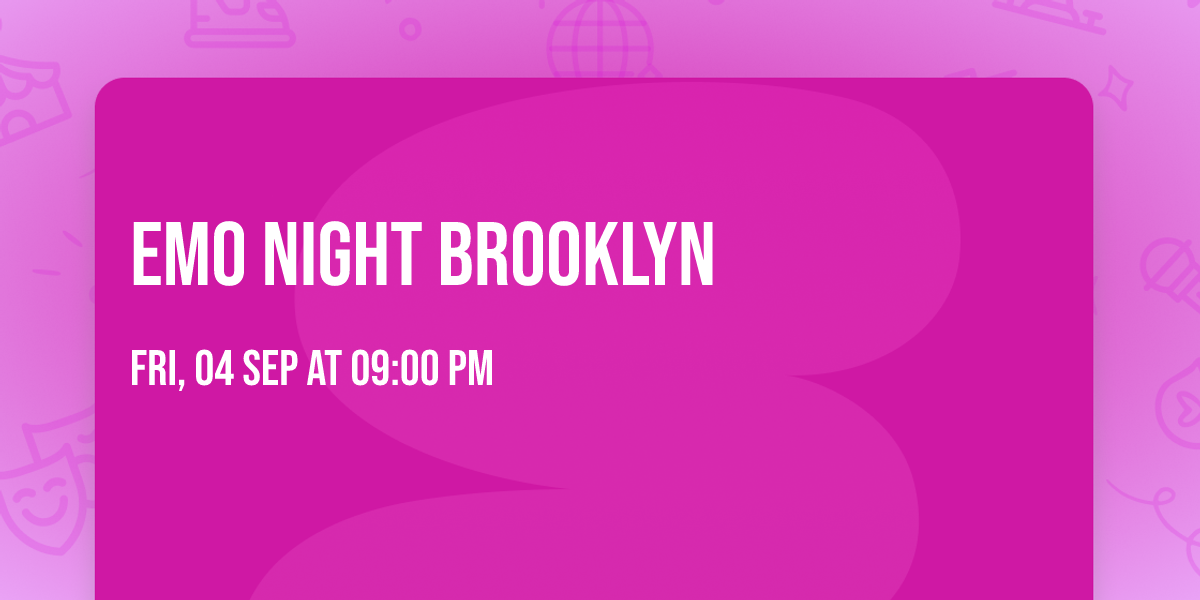 Emo Night Brooklyn