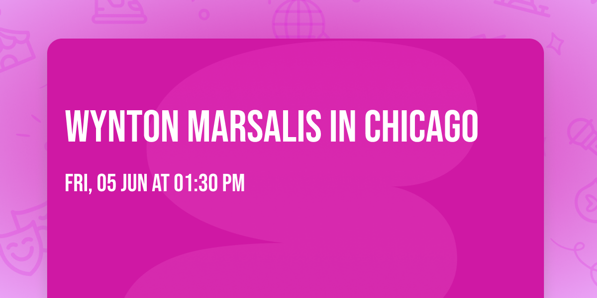 Wynton Marsalis in Chicago