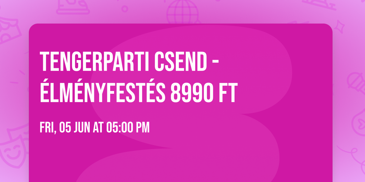 Tengerparti csend - \u00e9lm\u00e9nyfest\u00e9s 8990 Ft
