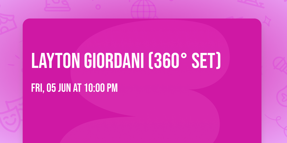 Layton Giordani (360\u00b0 Set) 