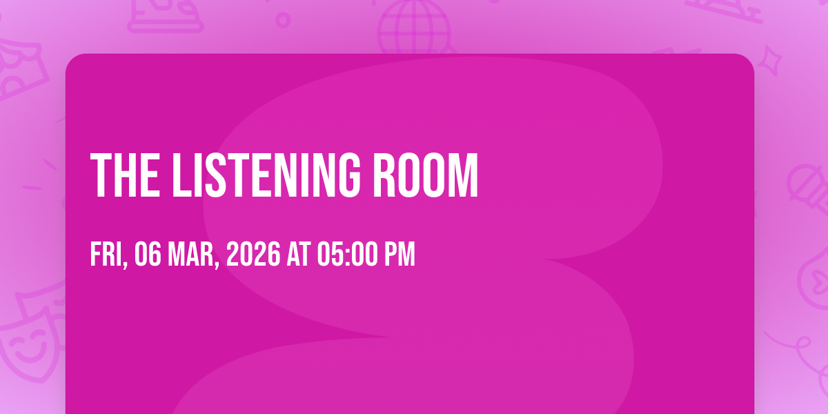 The Listening Room , 6 March | Event in Mahone Bay | AllEvents