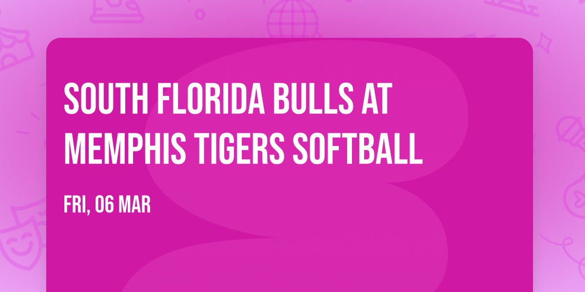 South Florida Bulls at Memphis Tigers Softball