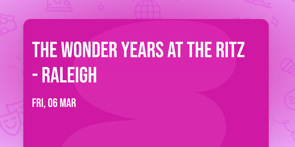 The Wonder Years at The Ritz - Raleigh