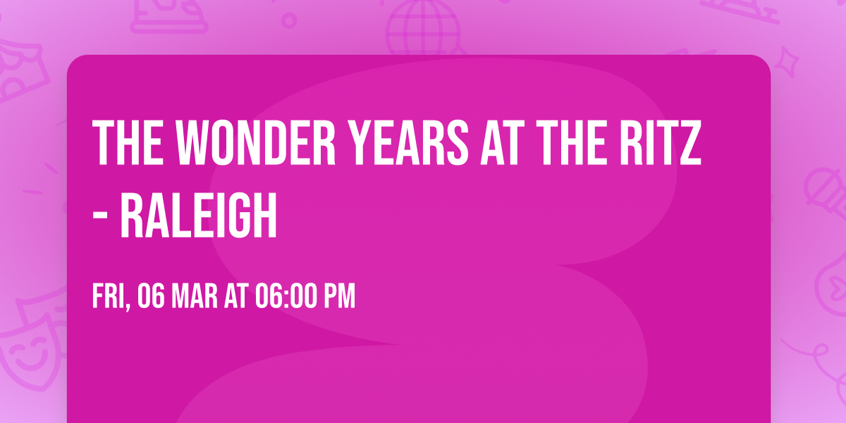 The Wonder Years at The Ritz - Raleigh