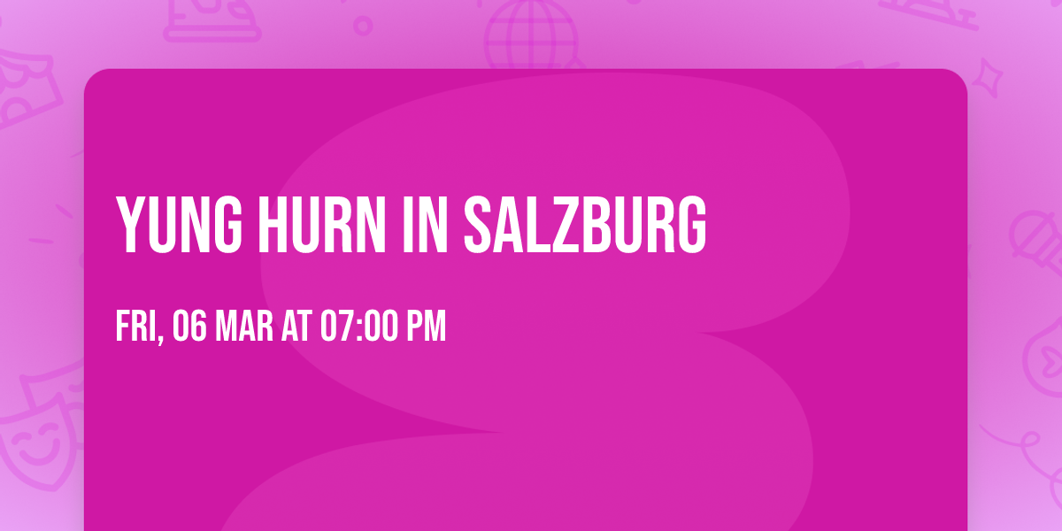 Yung Hurn in Salzburg