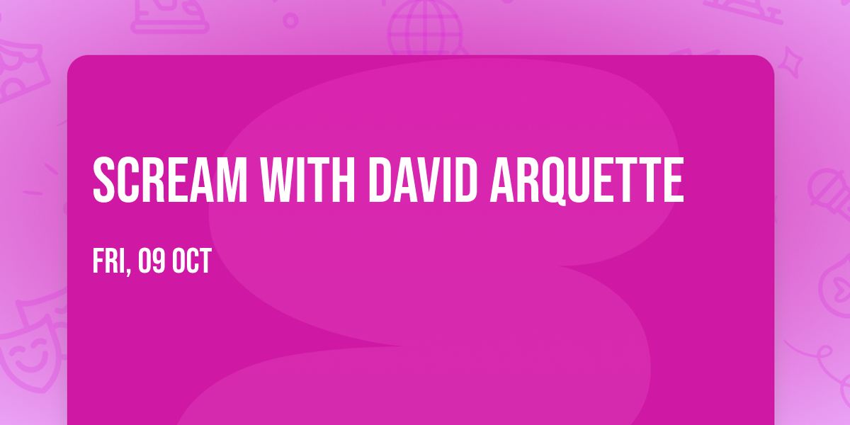 Scream with David Arquette