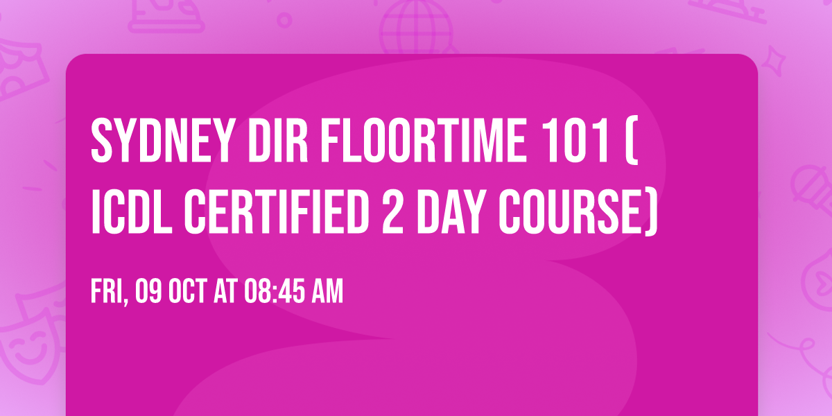 Sydney DIR Floortime 101 (ICDL certified 2 day course)