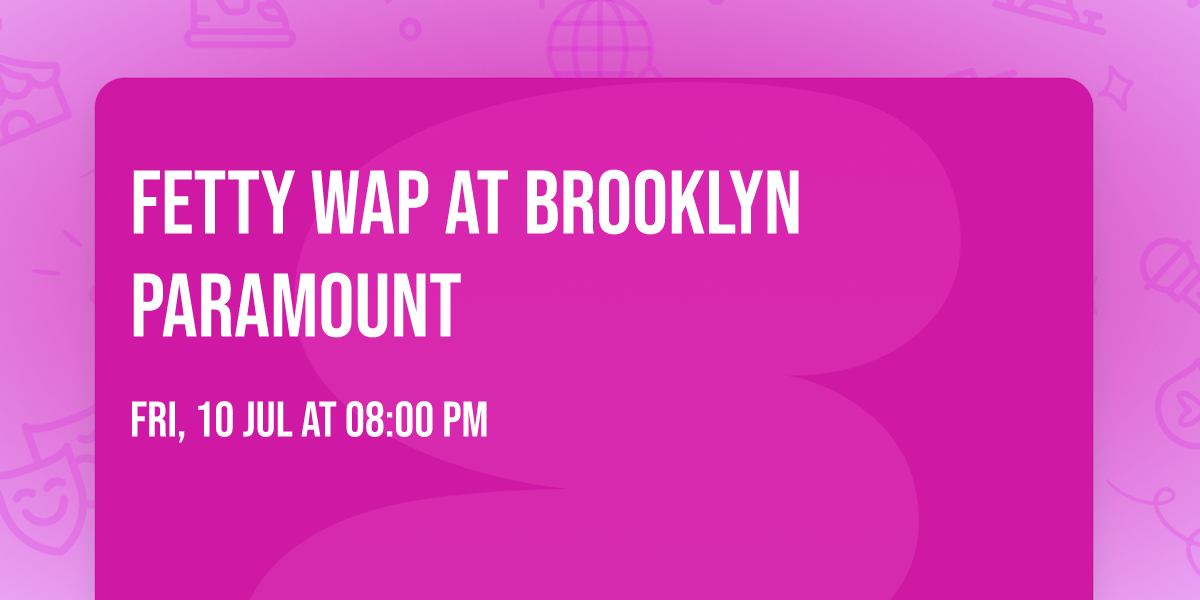 Fetty Wap at Brooklyn Paramount