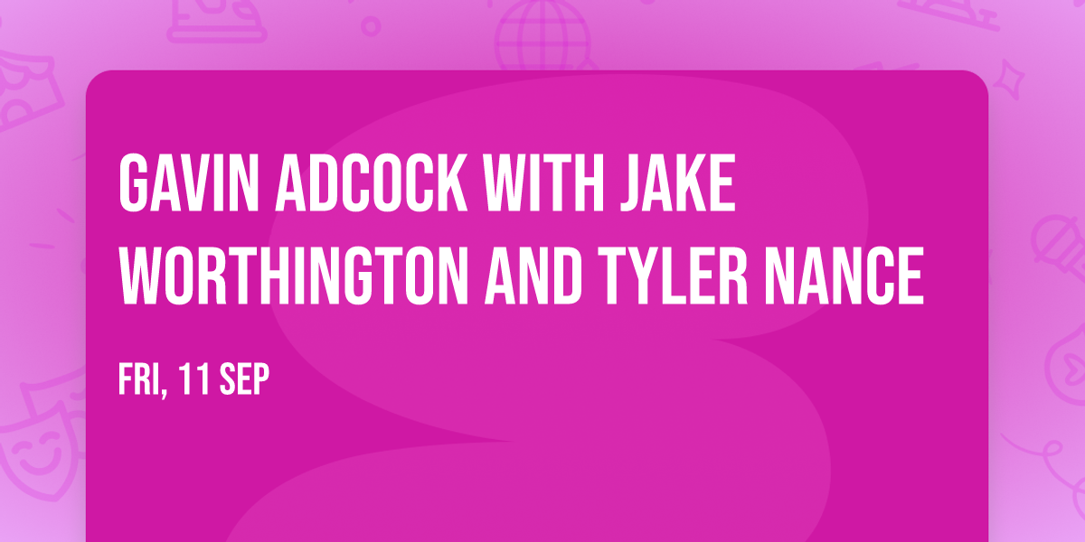 Gavin Adcock with Jake Worthington and Tyler Nance