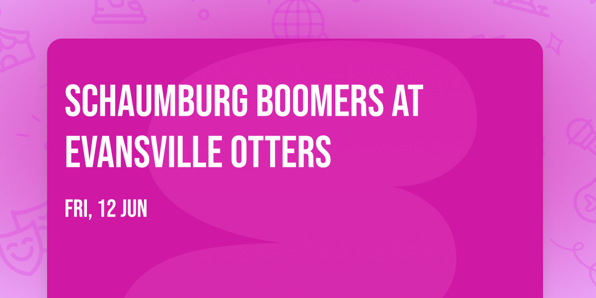 Schaumburg Boomers at Evansville Otters