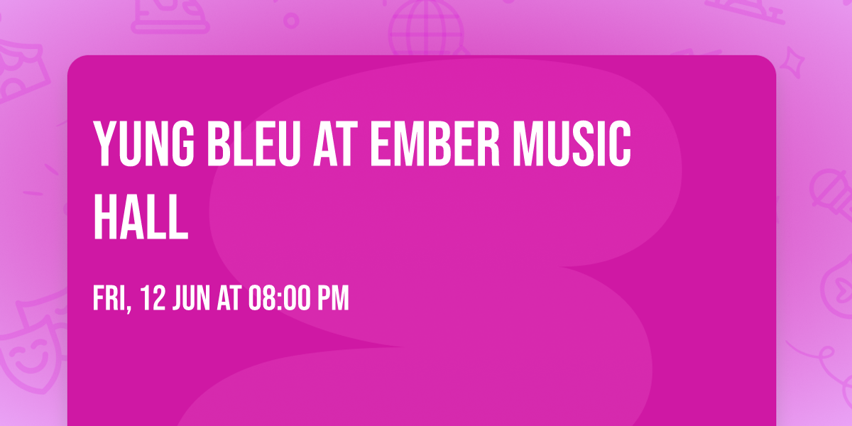 Yung Bleu at Ember Music Hall
