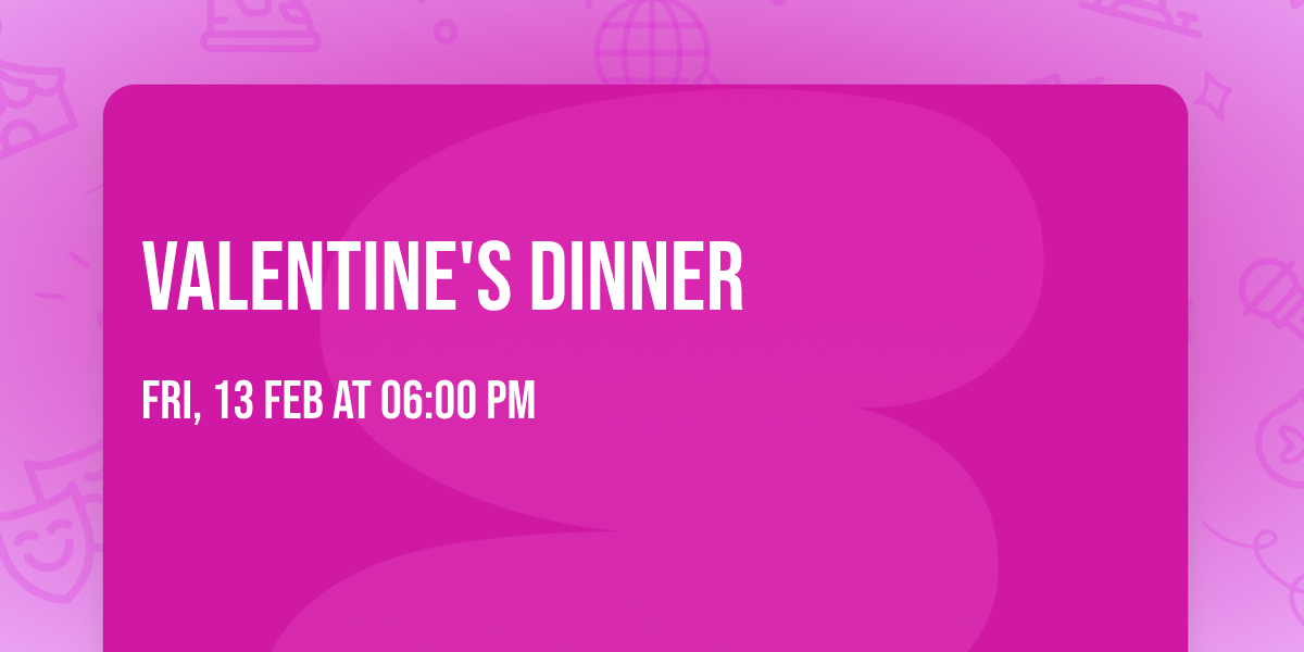 Valentine's Dinner 