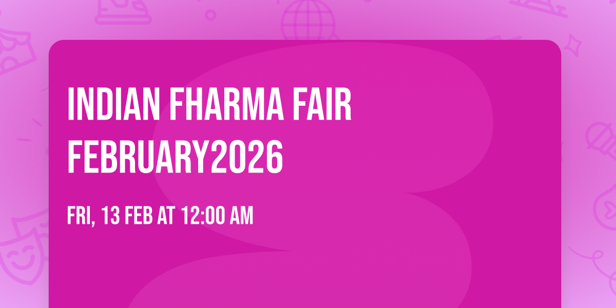 Indian fharma fair February2026 