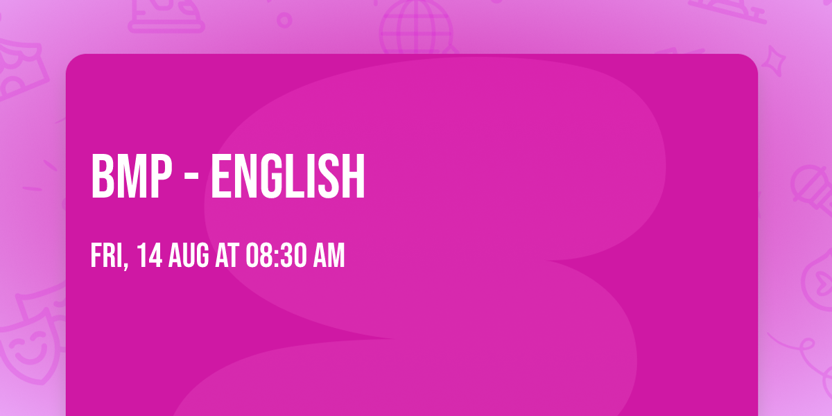 BMP - English
