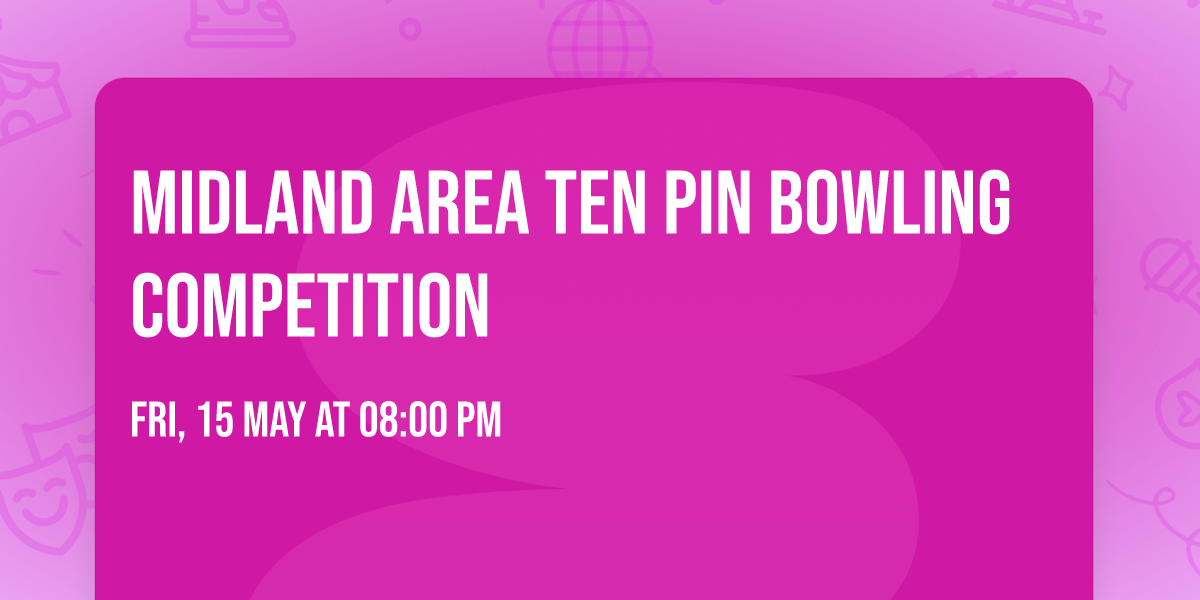 Midland Area Ten Pin Bowling competition