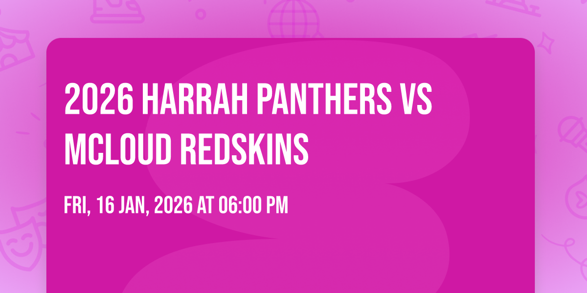 2026 Harrah Panthers vs McLoud Redskins