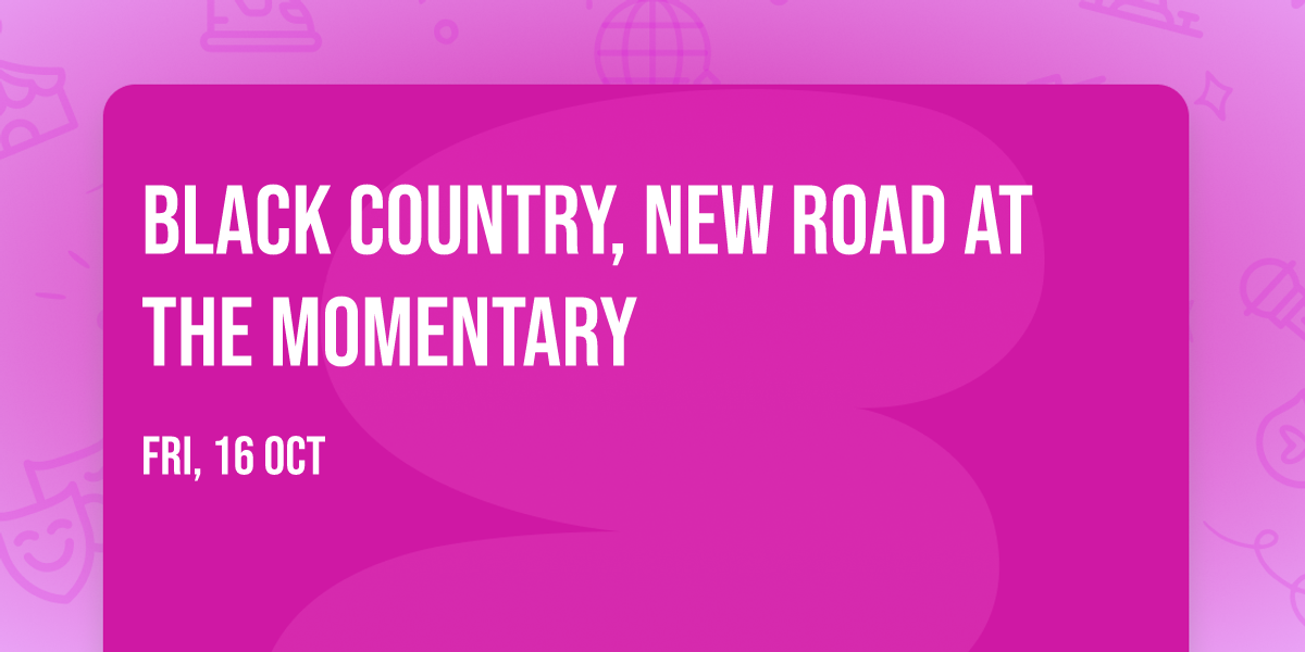 Black Country, New Road at The Momentary