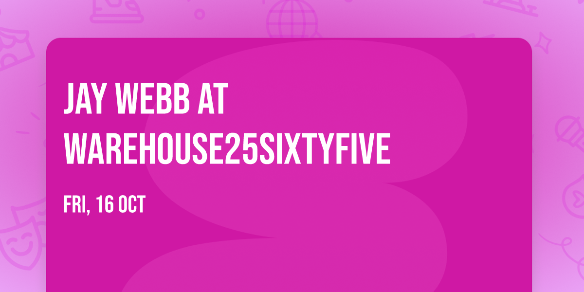 Jay Webb at Warehouse25sixtyfive