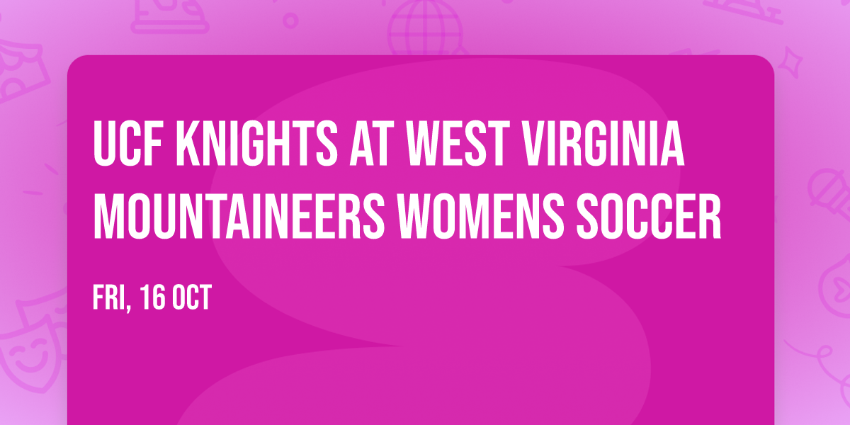 UCF Knights at West Virginia Mountaineers Womens Soccer