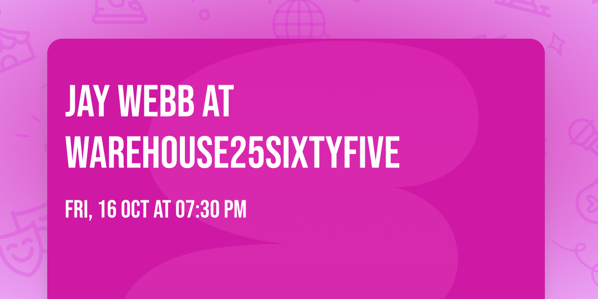 Jay Webb at Warehouse25sixtyfive