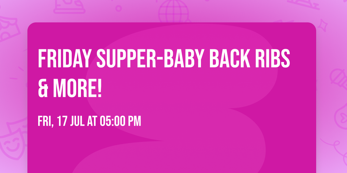 Friday Supper-Baby Back Ribs & More!