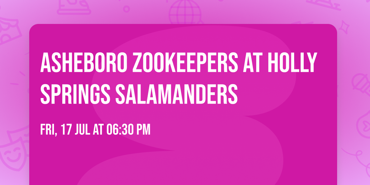 Asheboro ZooKeepers at Holly Springs Salamanders