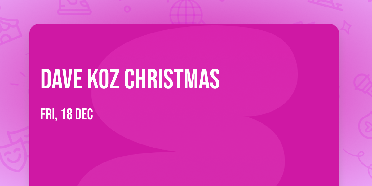 Dave Koz Christmas