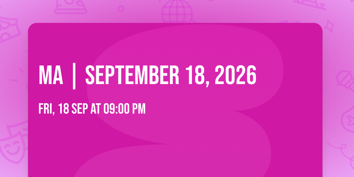 Ma | September 18, 2026