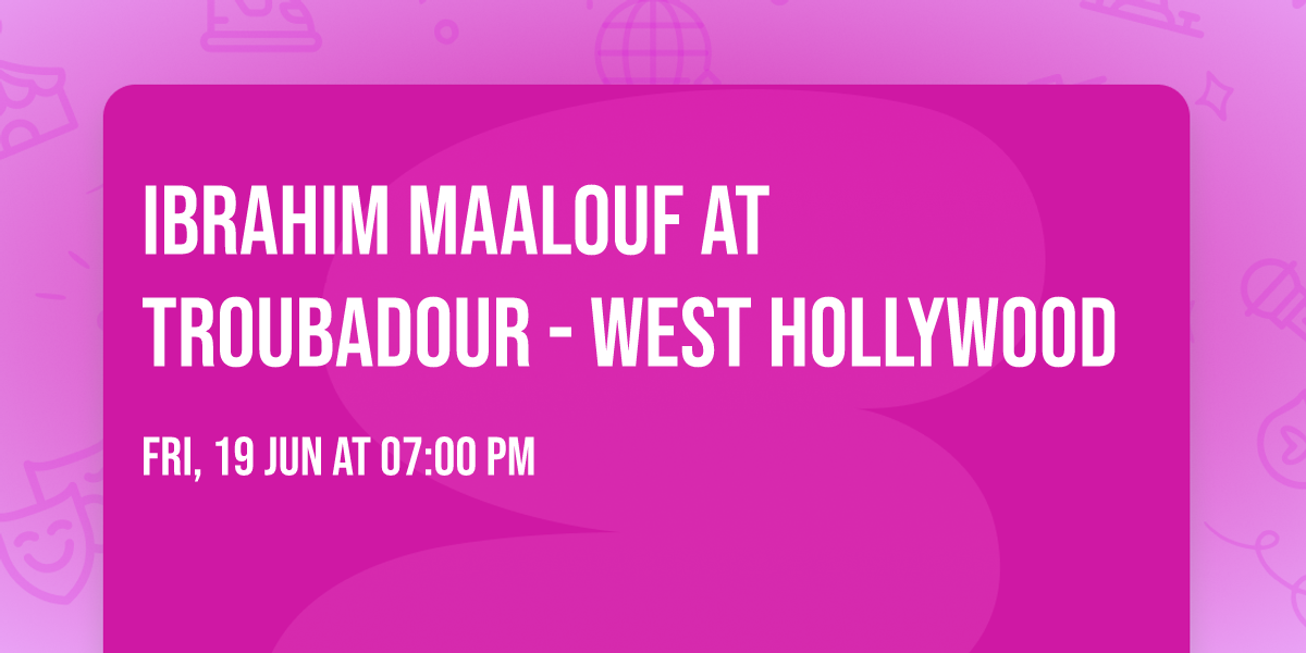 Ibrahim Maalouf at Troubadour - West Hollywood