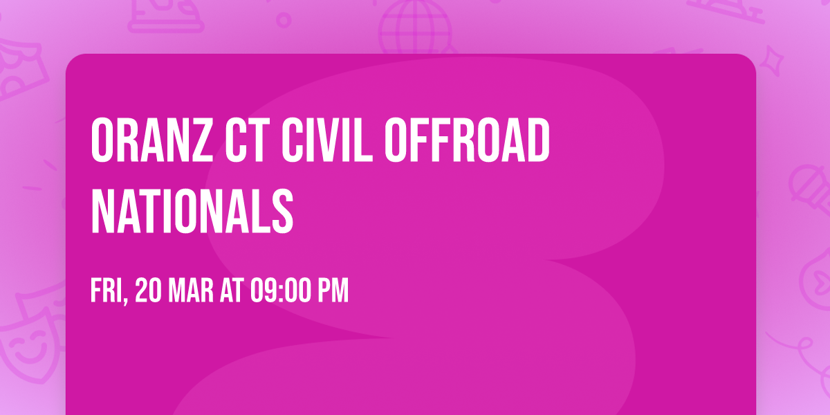 ORANZ CT CIVIL OFFROAD NATIONALS