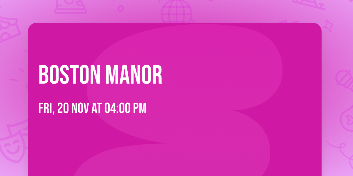 Boston Manor