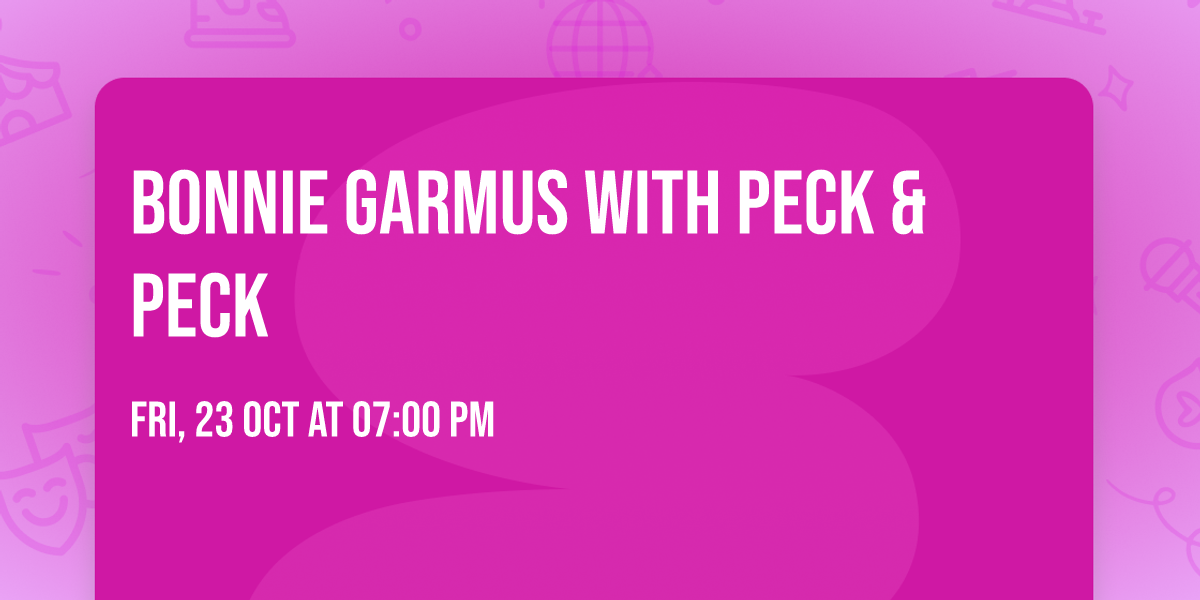 Bonnie Garmus With Peck & Peck