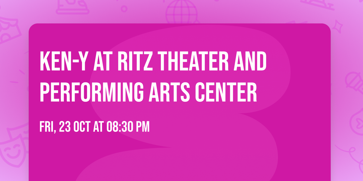 Ken-Y at Ritz Theater and Performing Arts Center