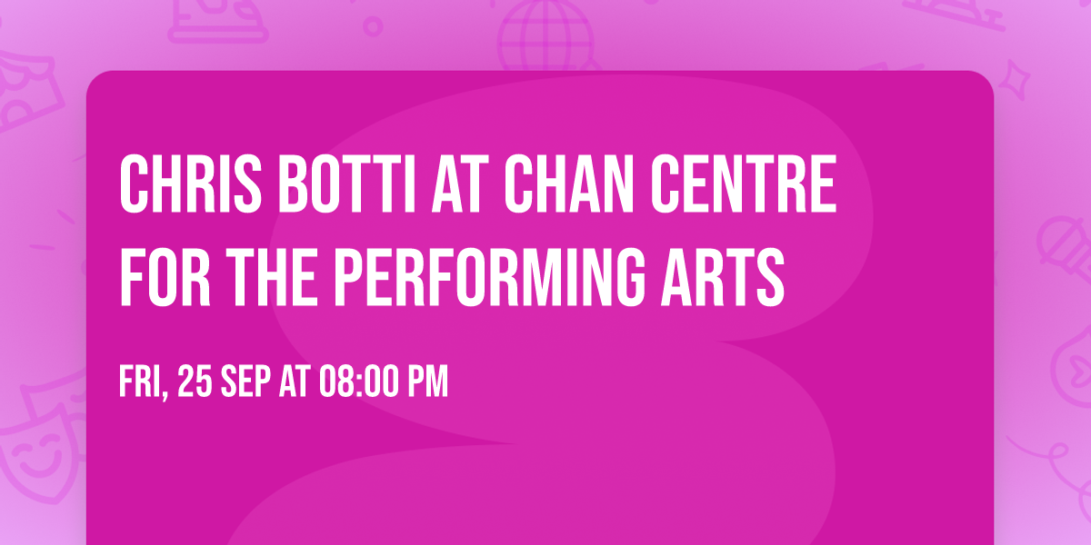 Chris Botti at Chan Centre for the Performing Arts