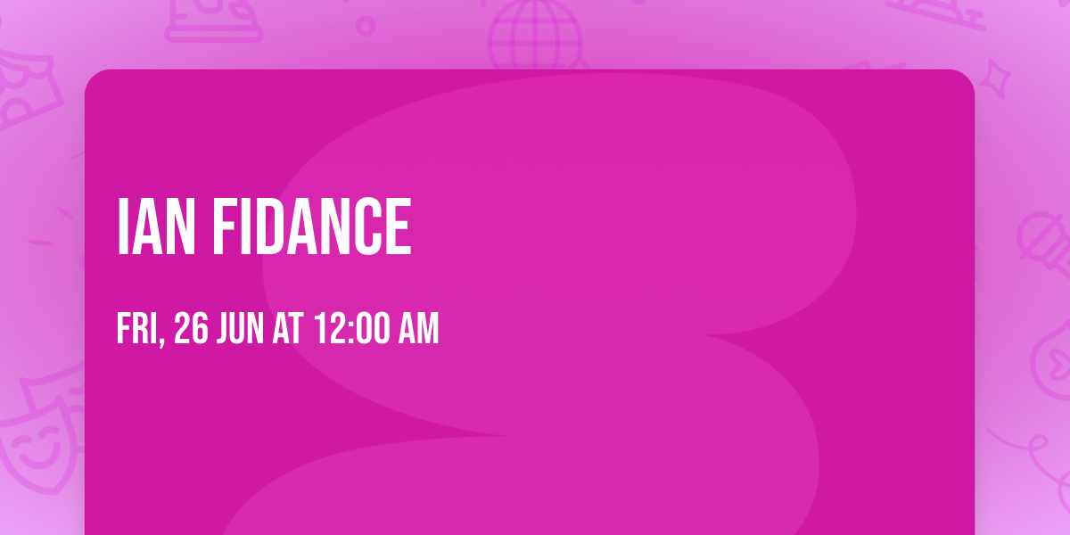 Ian Fidance