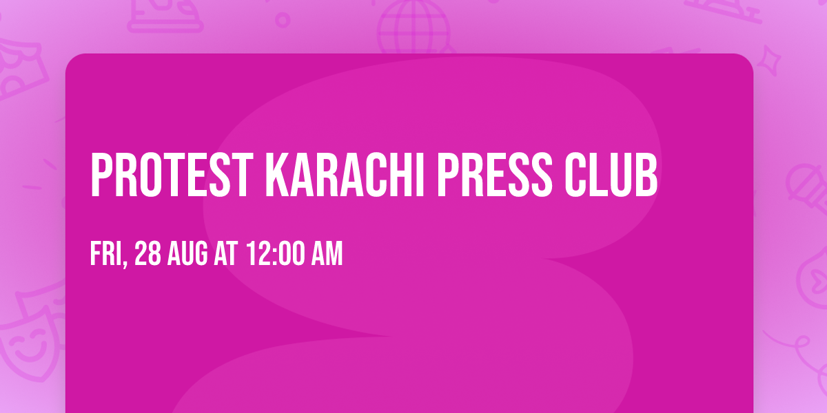protest Karachi press club