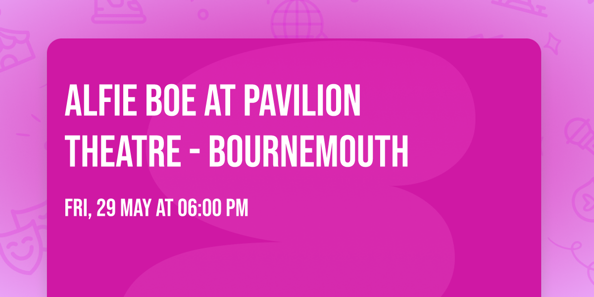 Alfie Boe at Pavilion Theatre - Bournemouth