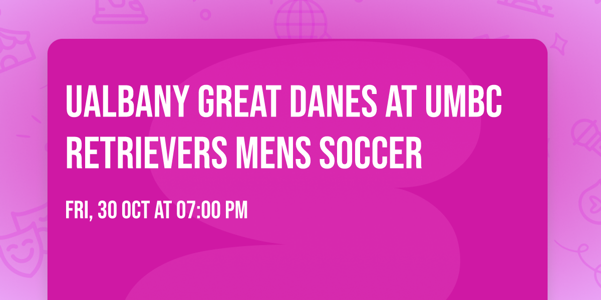 UAlbany Great Danes at UMBC Retrievers Mens Soccer