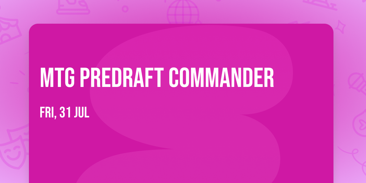 MTG Predraft Commander