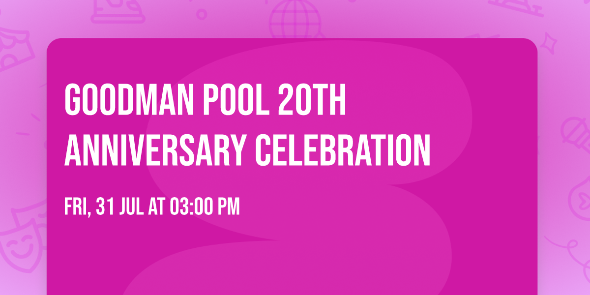 Goodman Pool 20th Anniversary Celebration