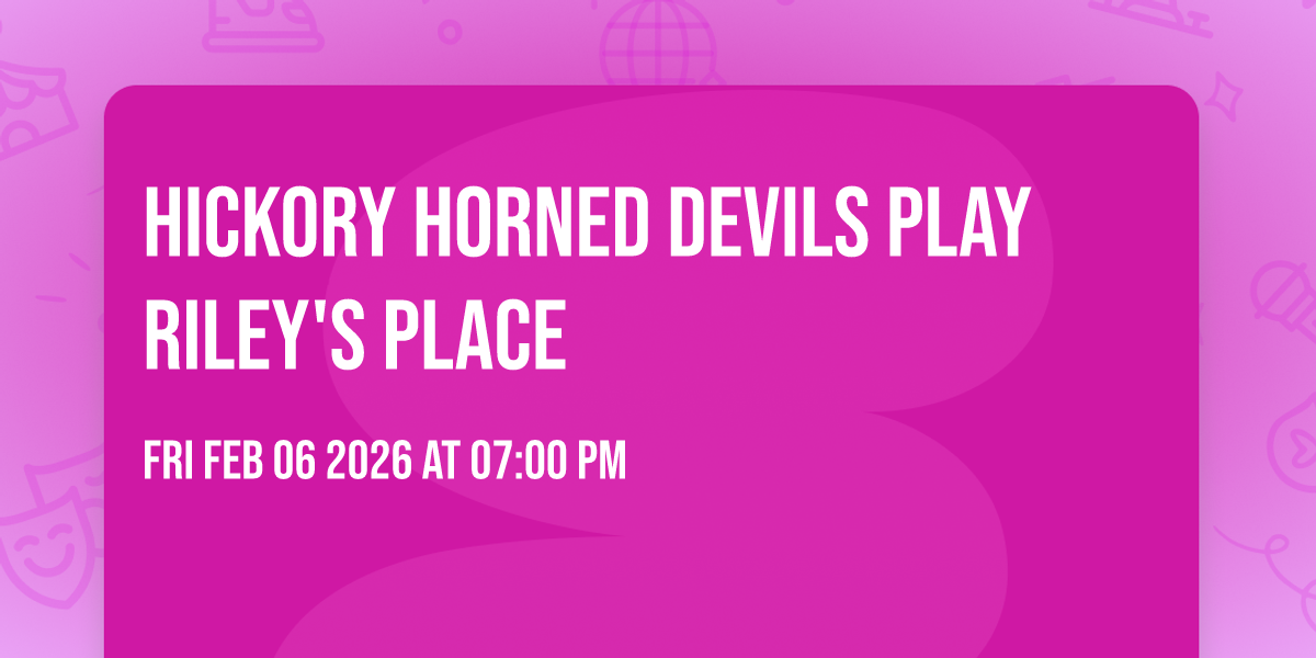 Hickory Horned Devils play Riley's Place
